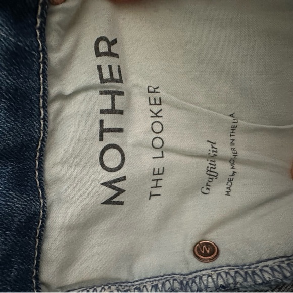 MOTHER Denim The Looker Skinny Jeans in Graffiti Girl, Size 25 - Picture 15 of 15